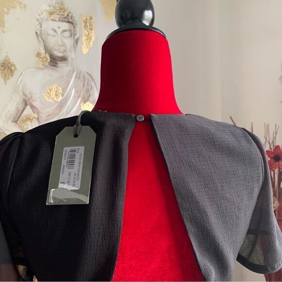 ALLSAINTS BLACK MINI DRESS - Picture 8 of 11